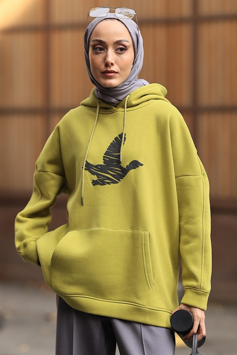 Tadi Yağ Yeşili Sweat