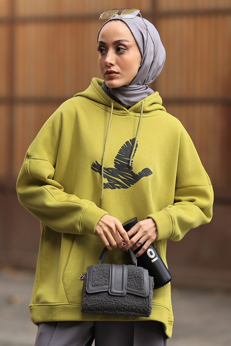 Tadi Yağ Yeşili Sweat