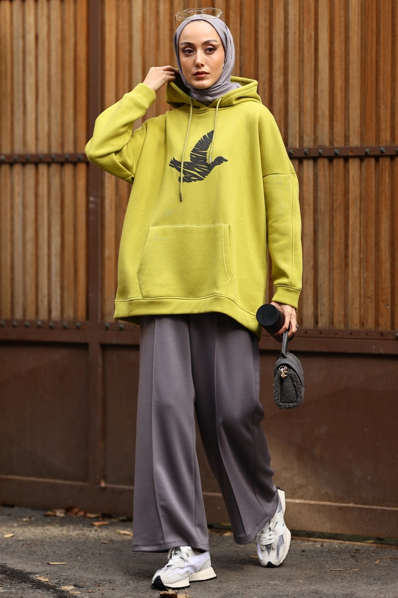 Tadi Yağ Yeşili Sweat