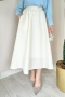 Tafta Beyaz Etek