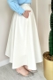 Tafta Beyaz Etek