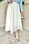 Tafta Beyaz Etek