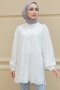 Talya Beyaz Tunik