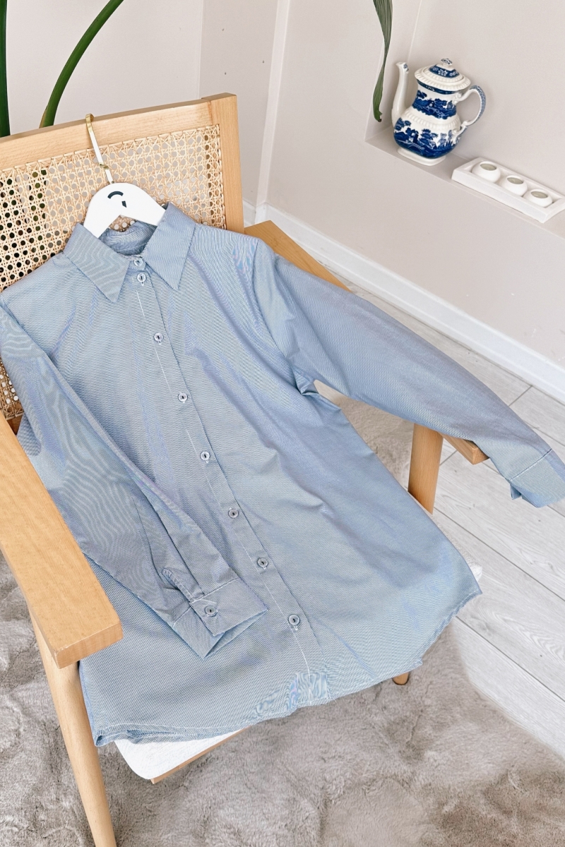 Teca Lacivert Gömlek