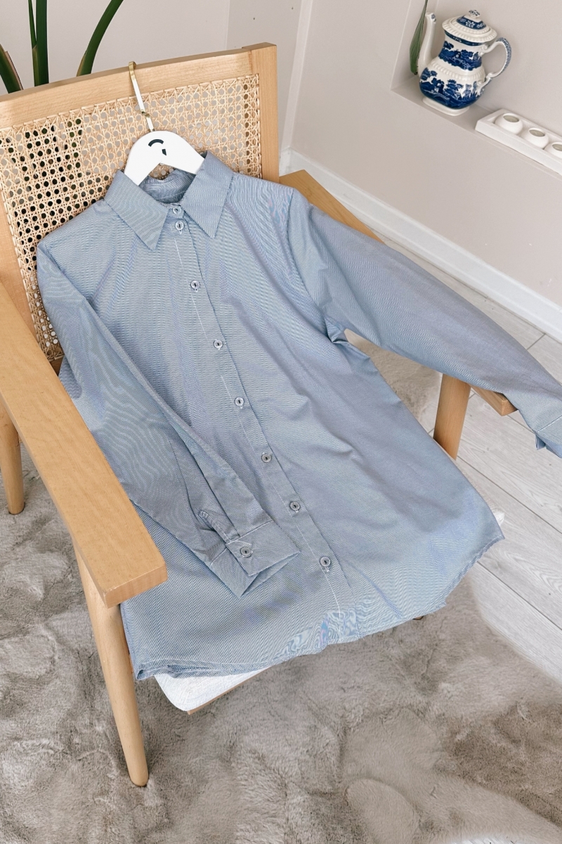 Teca Lacivert Gömlek