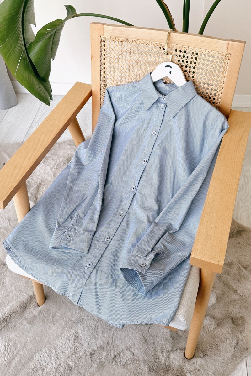 Teca Lacivert Gömlek