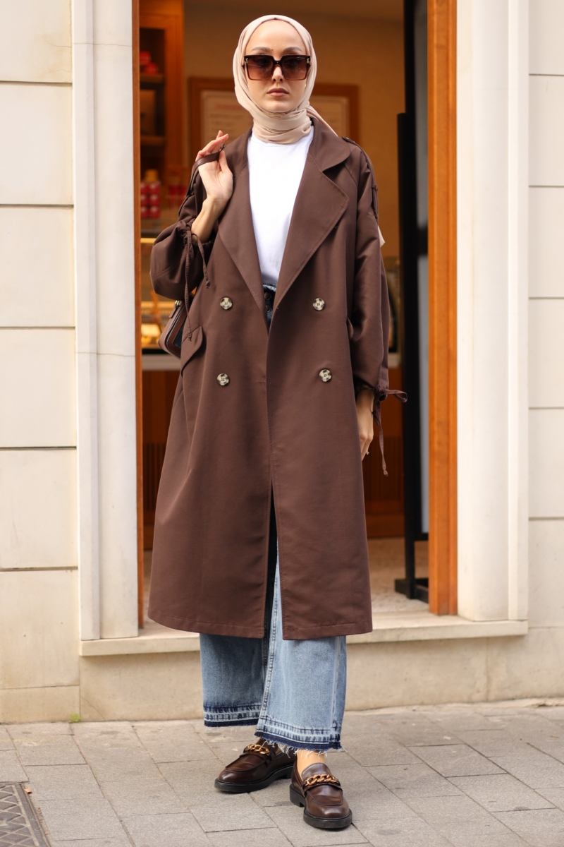 Tedy Kahverengi Trençkot