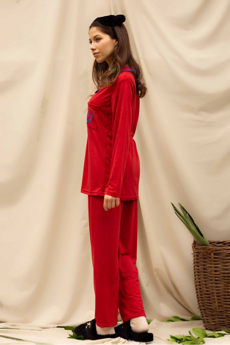 Teo Kırmızı Pijama Takımı