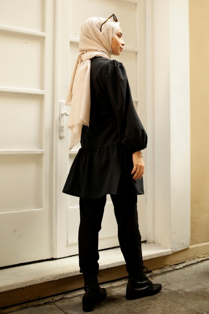 Tina Siyah Tunik