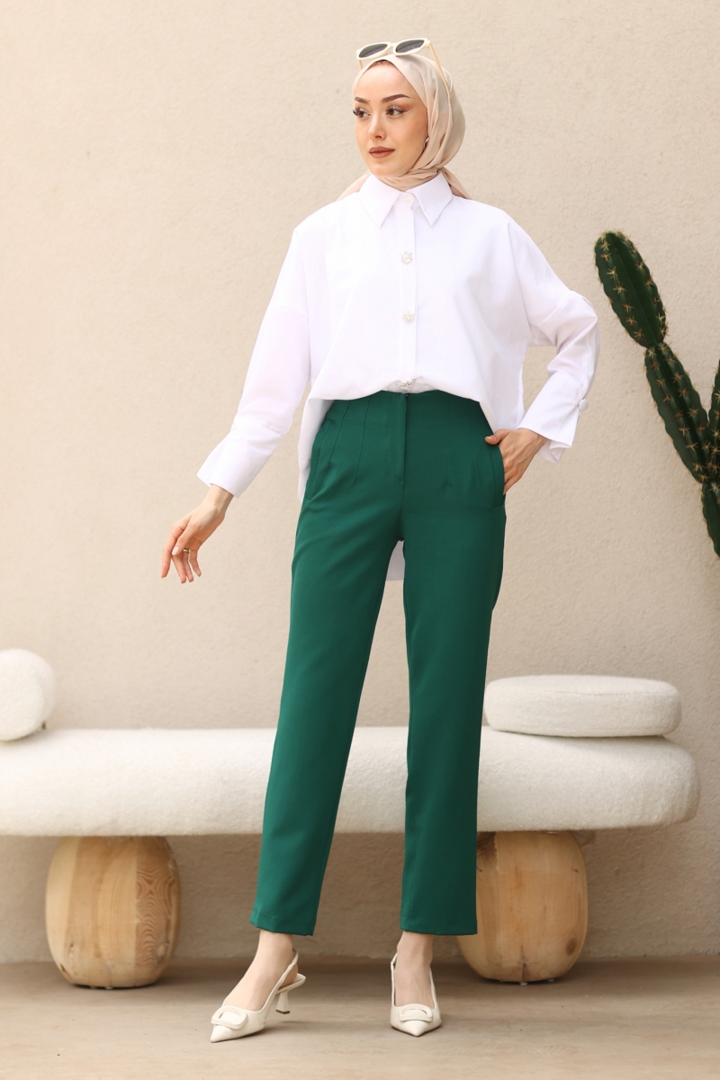 Tiya Yeşil Pantolon