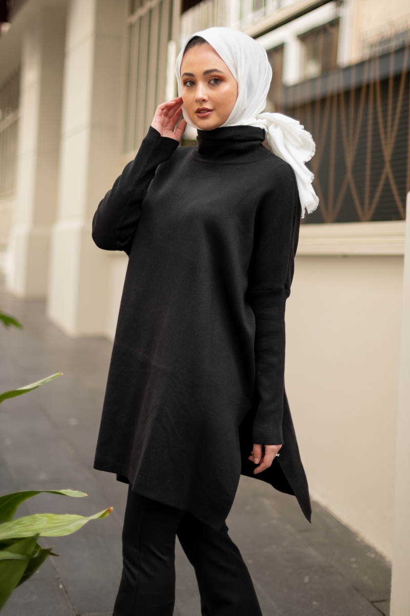 Trex Siyah Panço Tunik