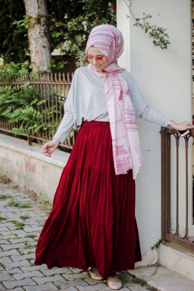 Kırmızı Trilla Etek