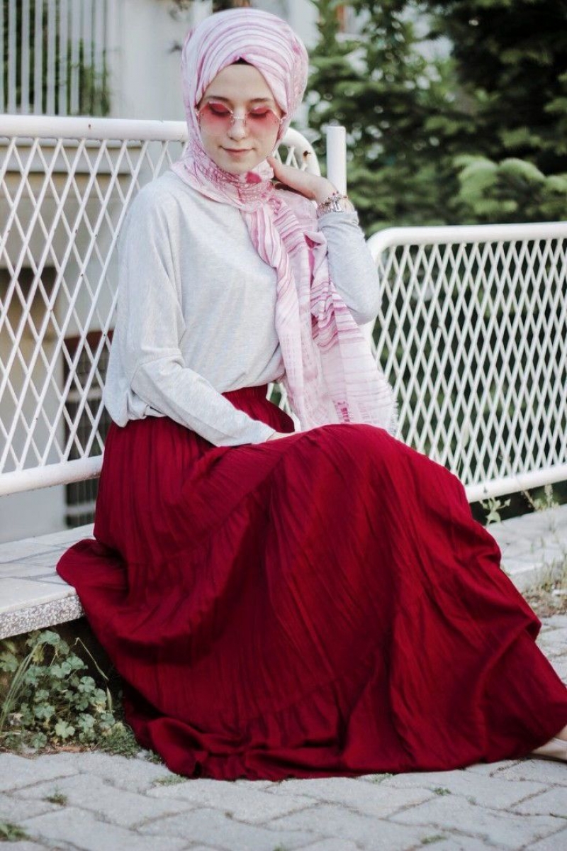 Kırmızı Trilla Etek