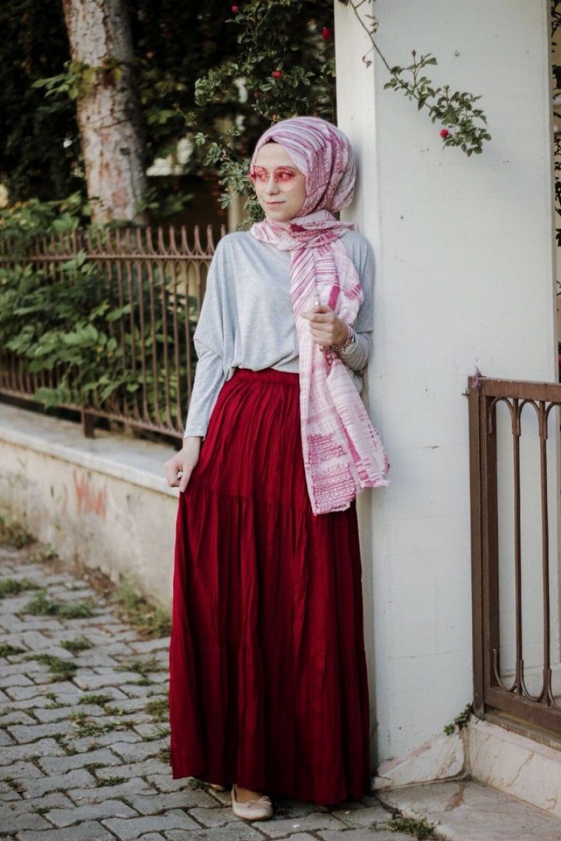 Kırmızı Trilla Etek