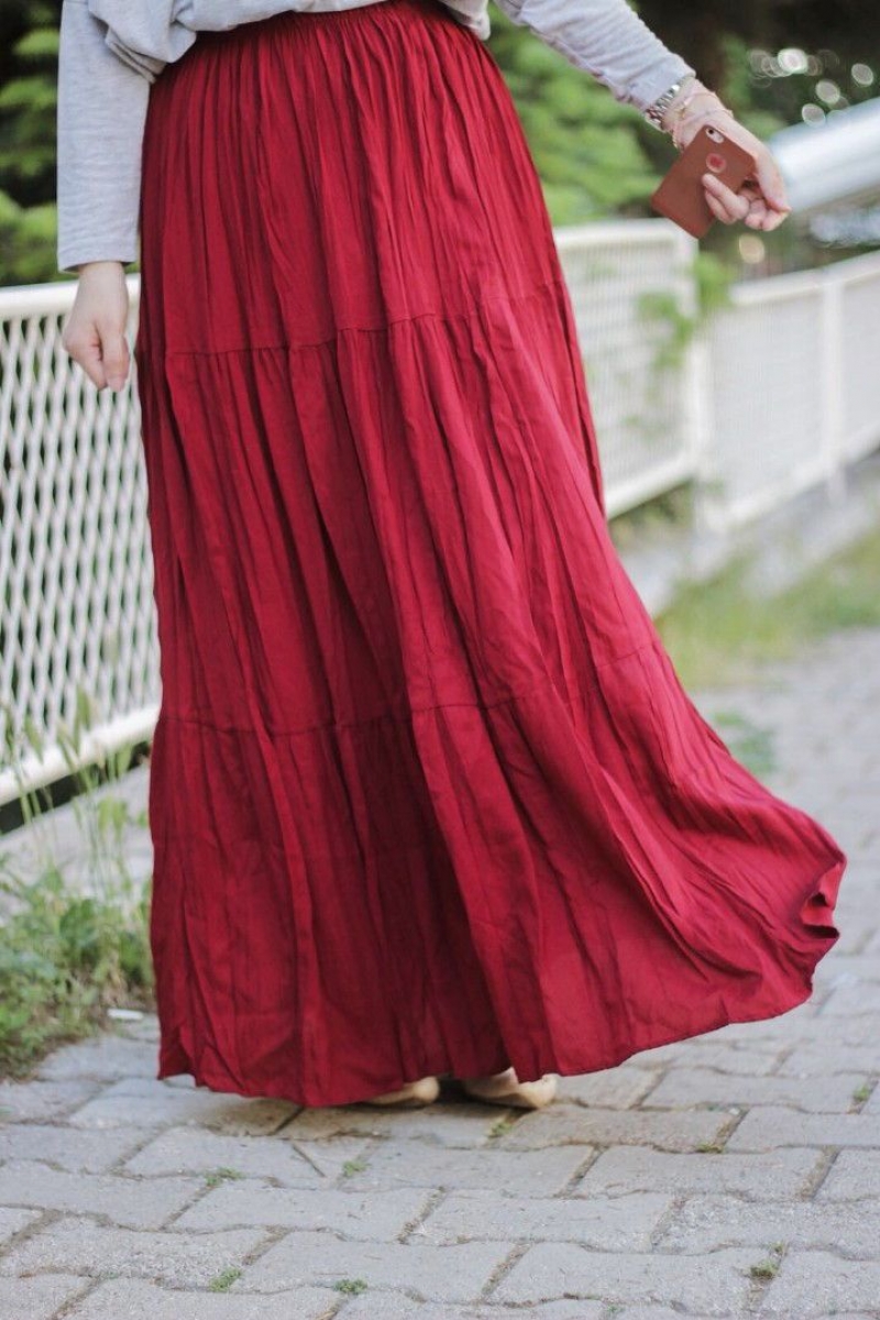 Kırmızı Trilla Etek