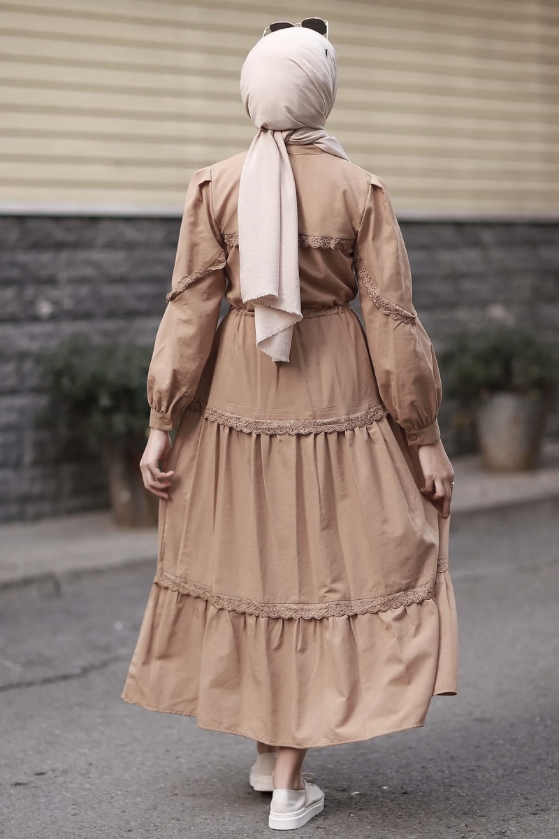 Umay Açık Kahve Elbise