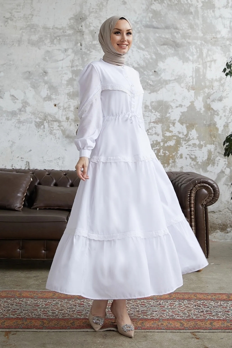 Umay Beyaz Elbise