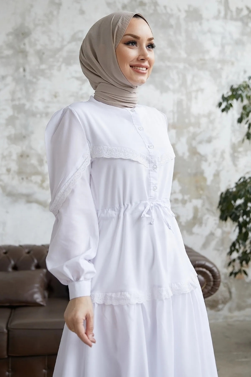 Umay Beyaz Elbise
