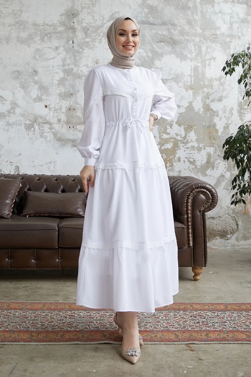 Umay Beyaz Elbise