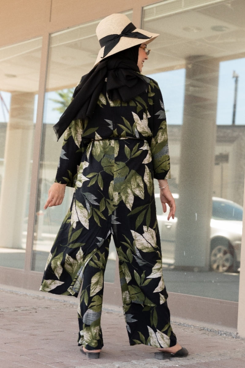 Urgan Siyah Kimono Takım