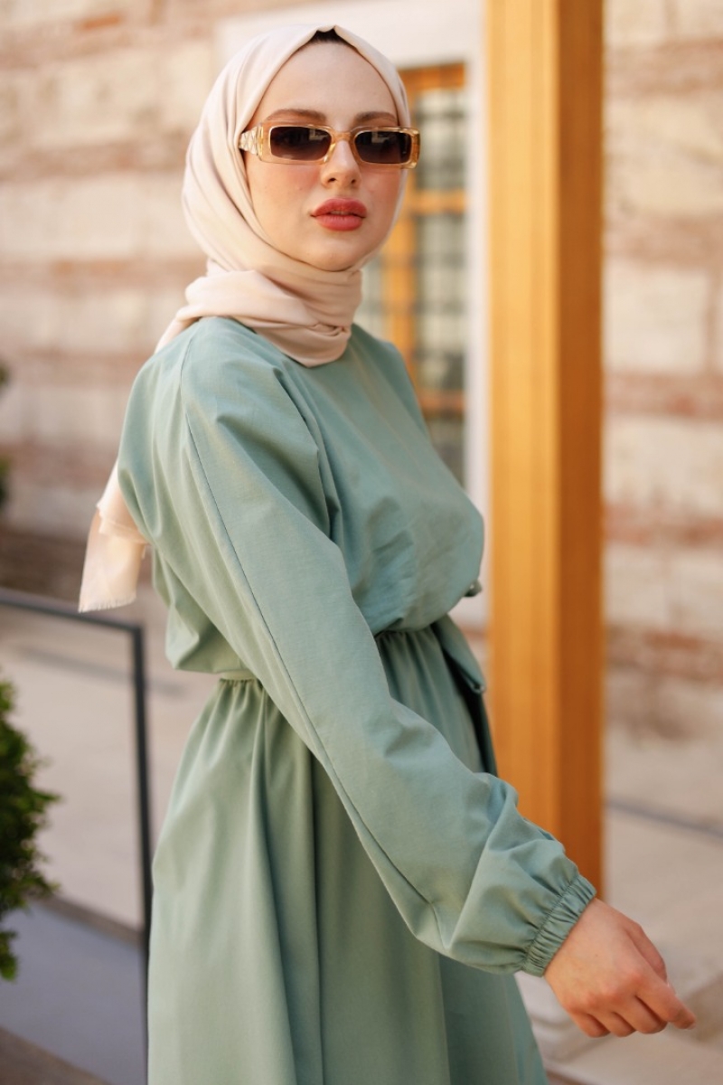 Valante Mint Yeşili Elbise