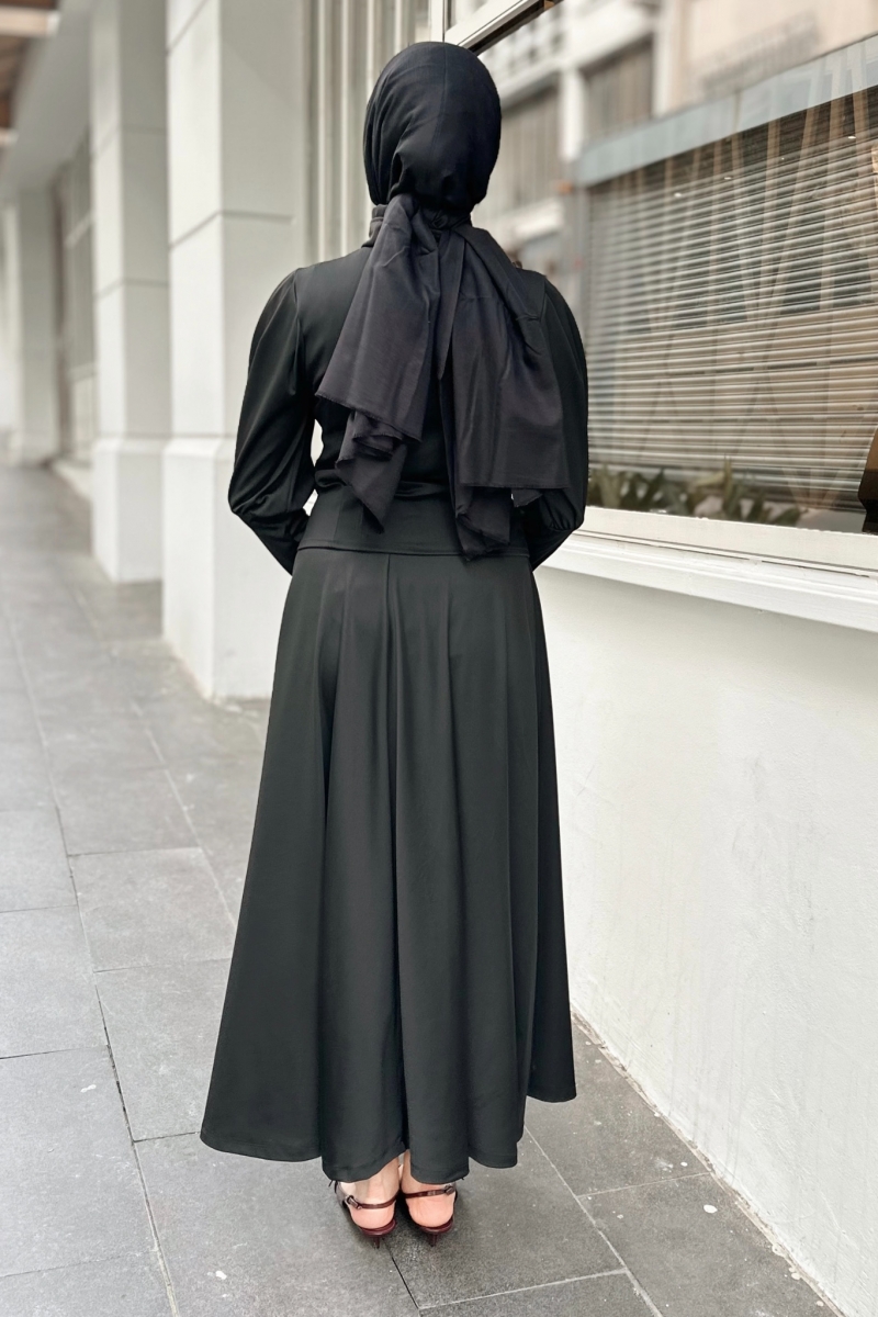 Valeria Siyah Scuba Takım