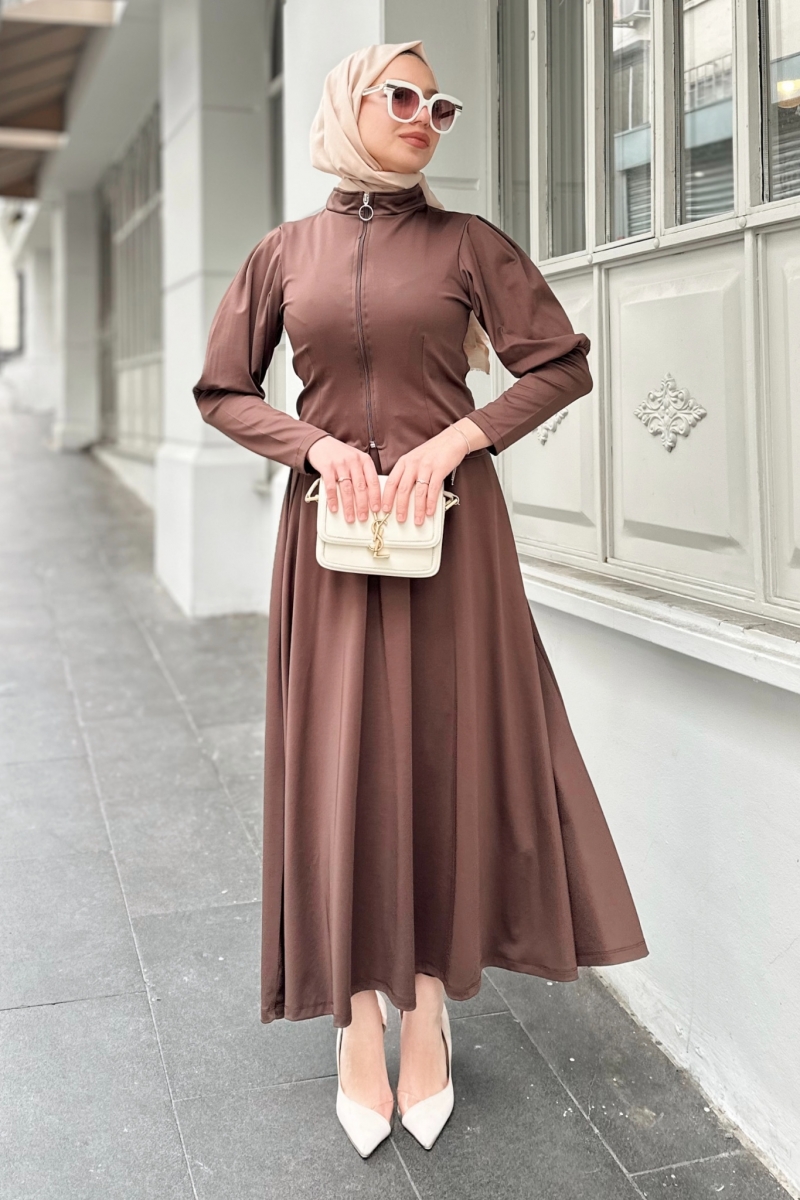 Valeria Kahverengi Scuba Takım