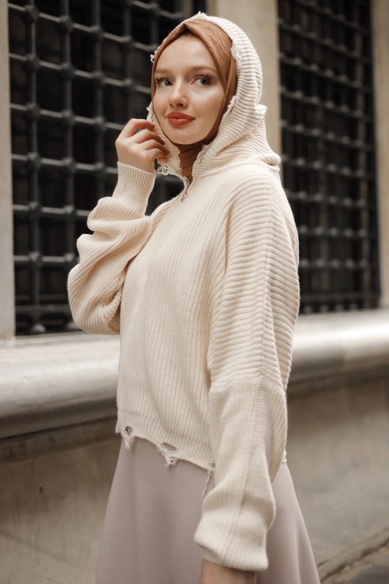 Vals Triko Ekru Hırka