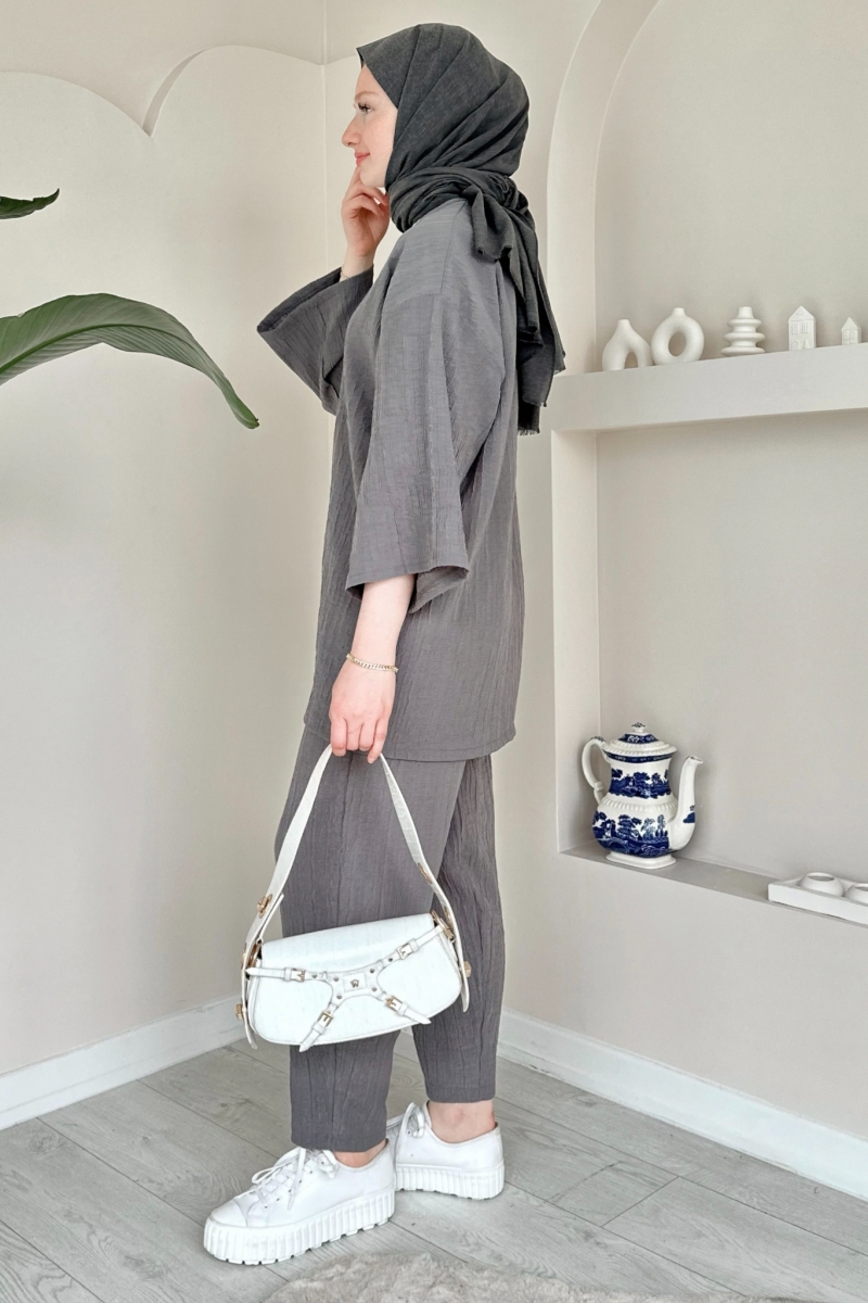 Vania Antrasit Kimono Takım