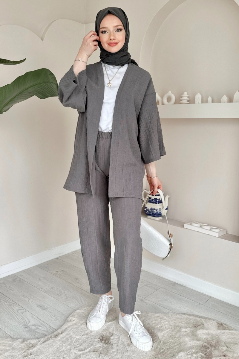 Vania Antrasit Kimono Takım