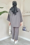 Vania Antrasit Kimono Takım