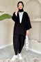 Vania Siyah Kimono Takım