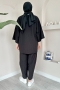Vania Siyah Kimono Takım