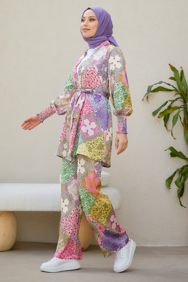 Vanilla Lila Kimono Takım