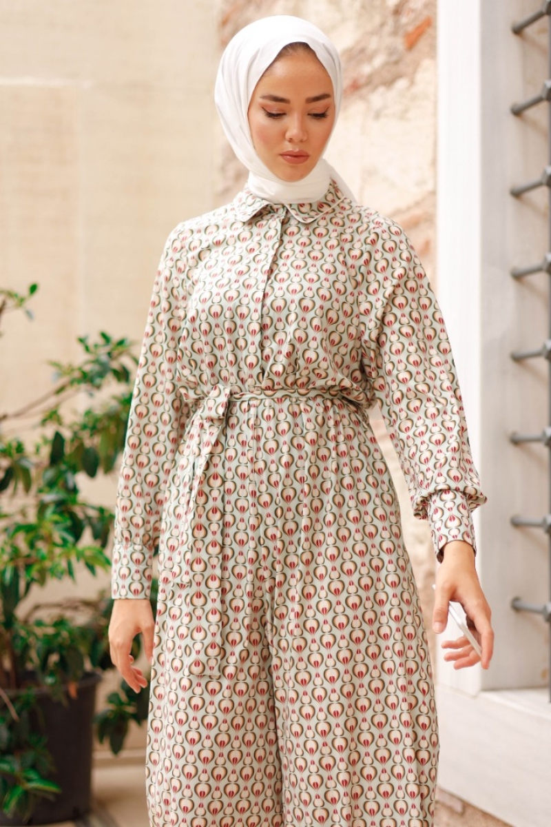 Varya Mint Yeşili Tulum