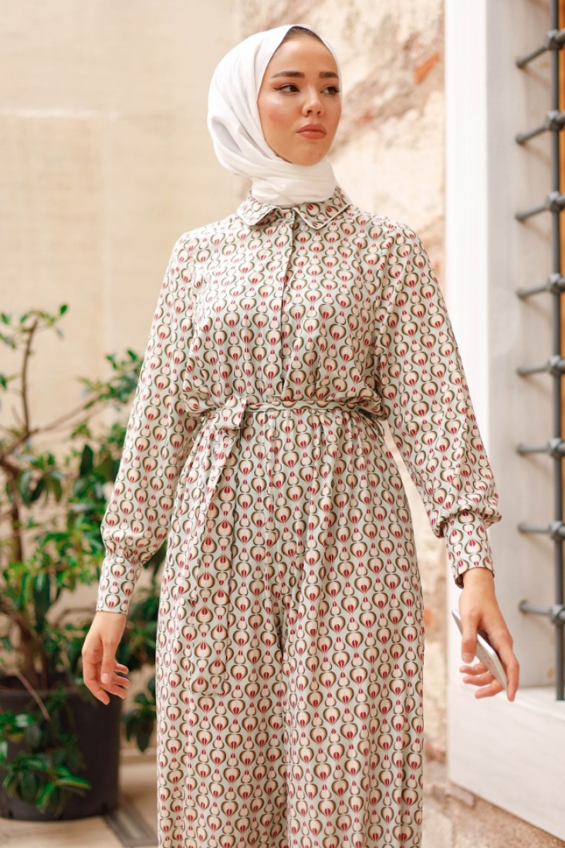 Varya Mint Yeşili Tulum