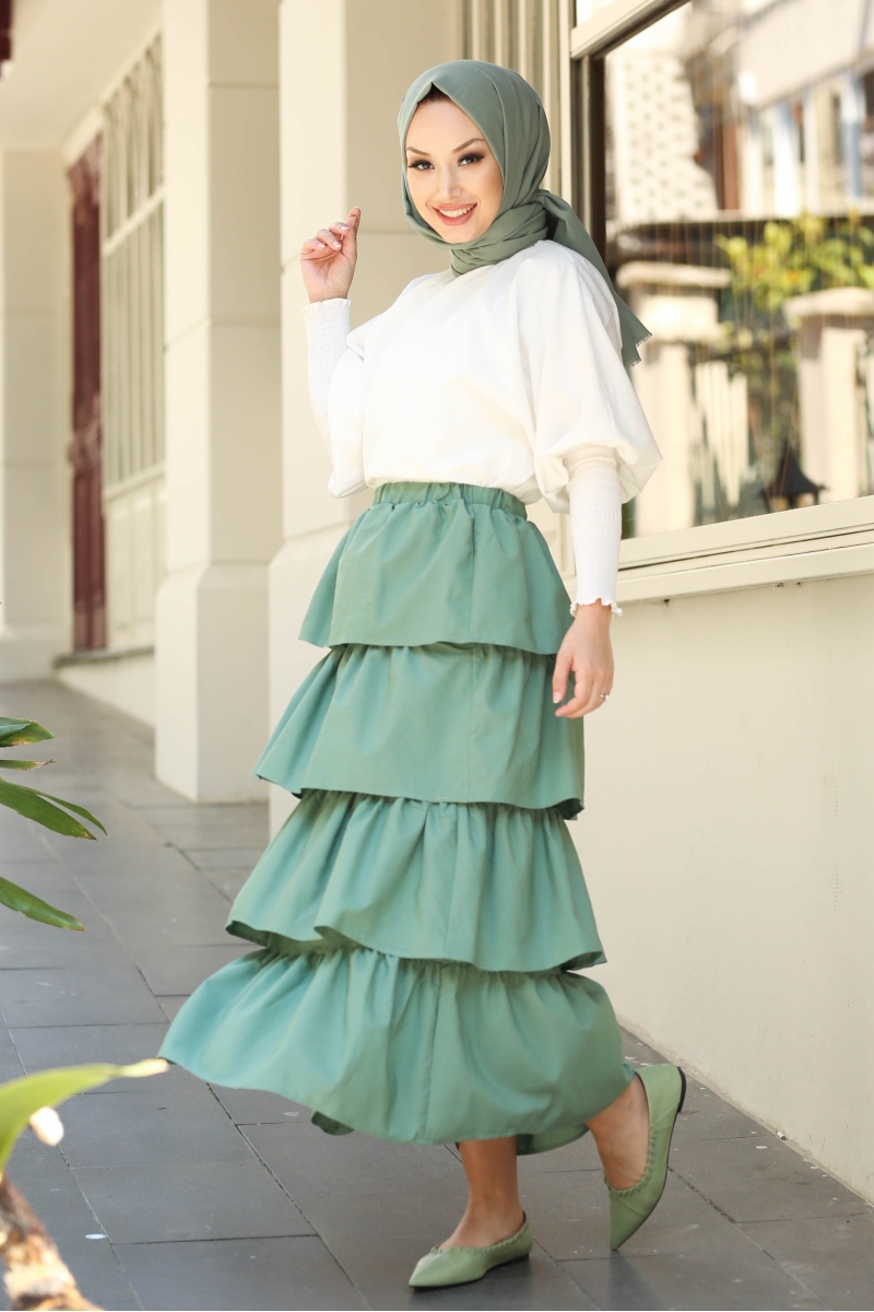 Vayne Mint Yeşili Etek