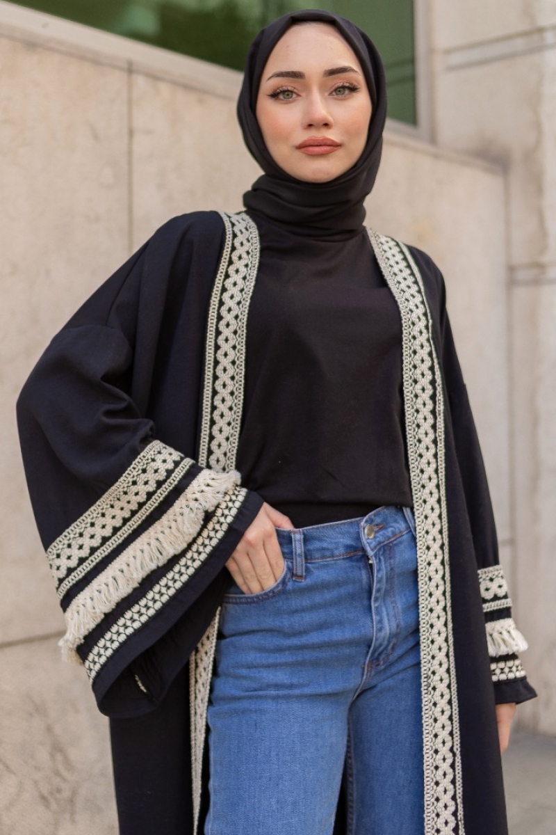 Vena Siyah Kimono