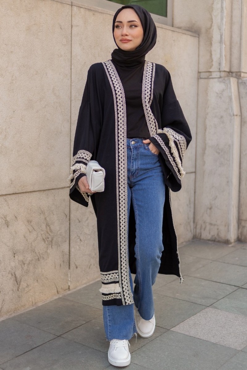 Vena Siyah Kimono