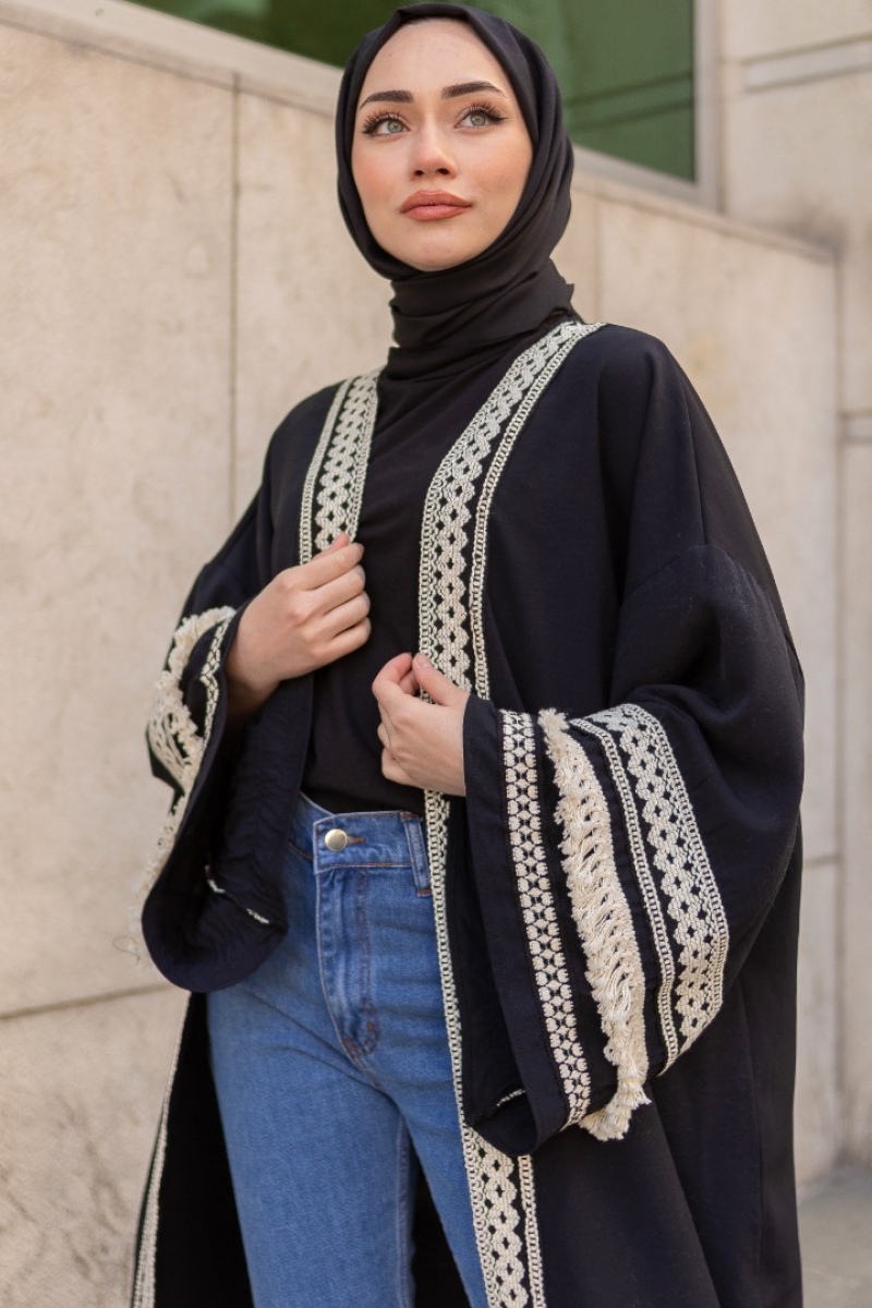 Vena Siyah Kimono