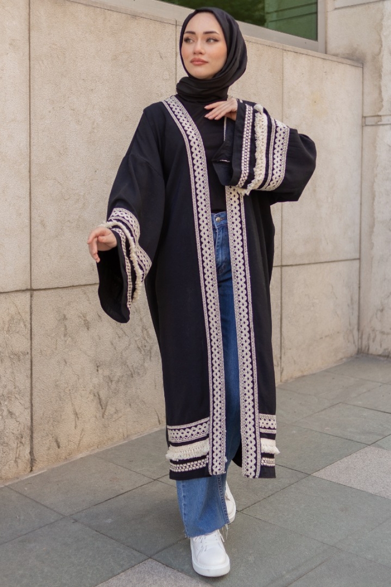 Vena Siyah Kimono