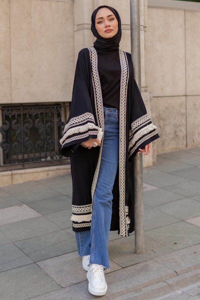 Vena Siyah Kimono