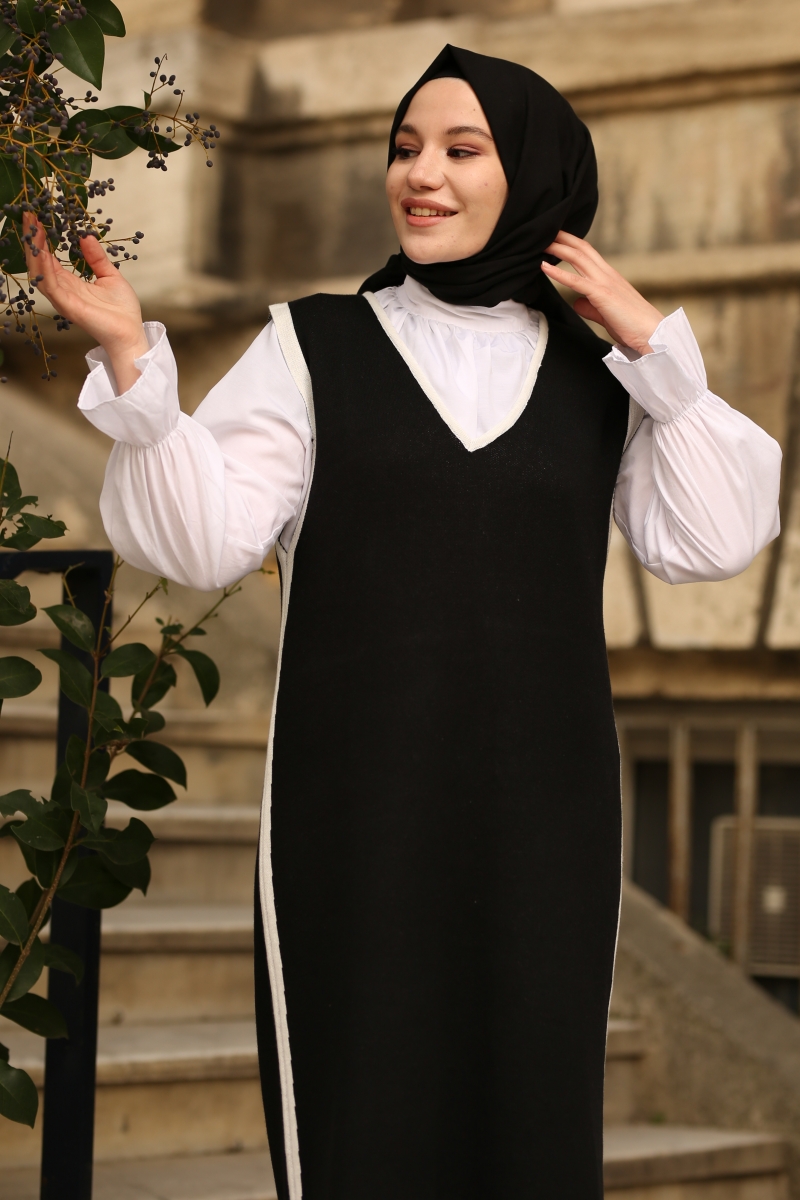 Vento Siyah Süveter Jile