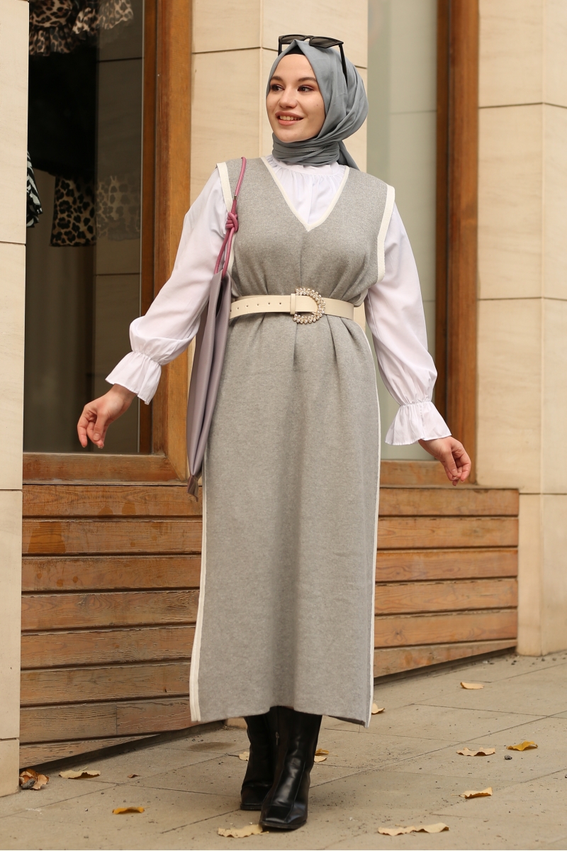 Vento Gri Süveter Jile