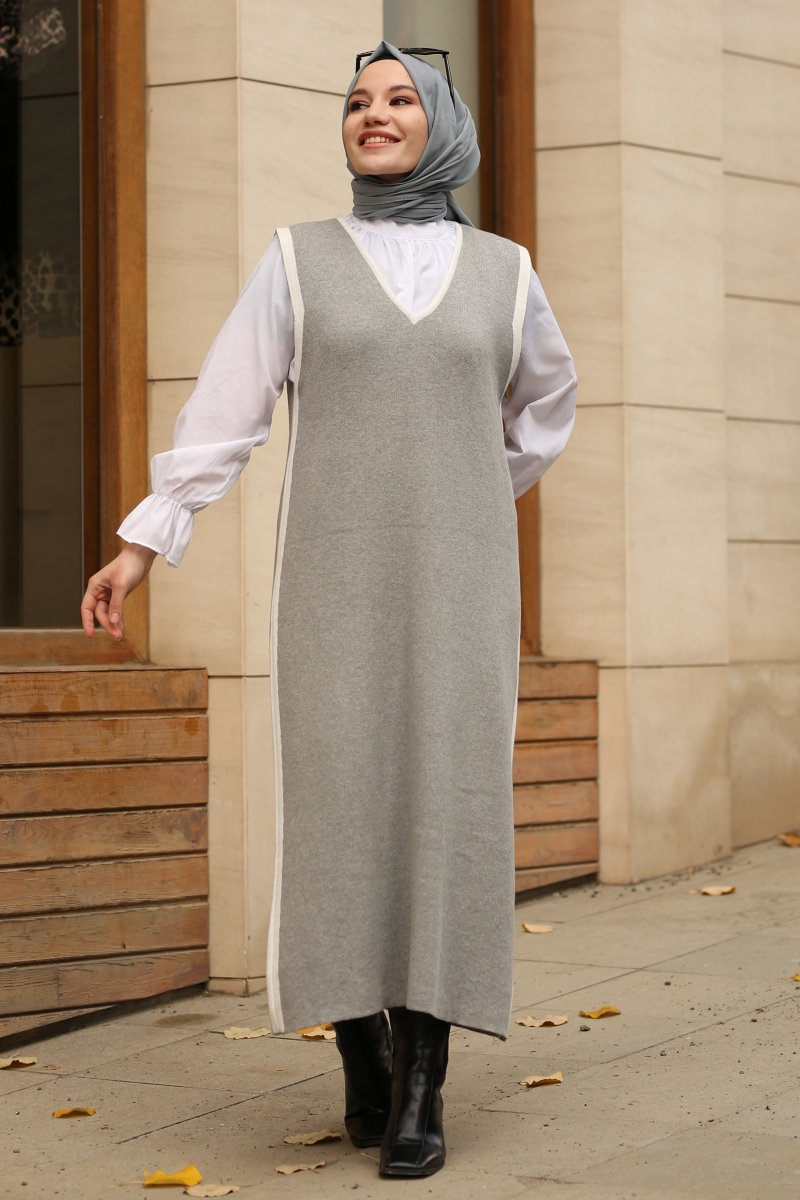 Vento Gri Süveter Jile