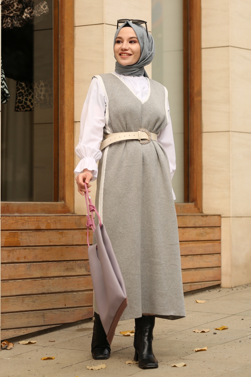 Vento Gri Süveter Jile