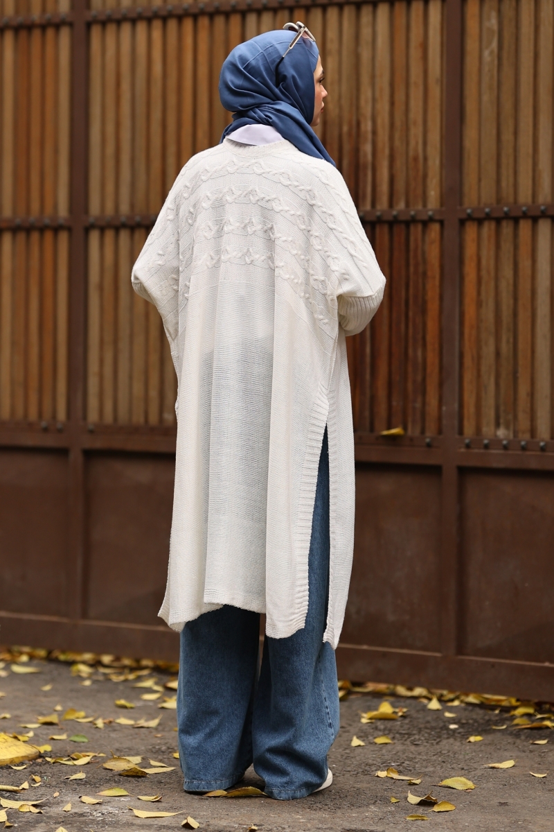 Verna Beyaz Triko Tunik