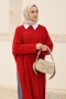 Verna Kırmızı Triko Tunik