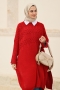 Verna Kırmızı Triko Tunik