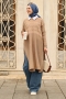Verna Camel Triko Tunik